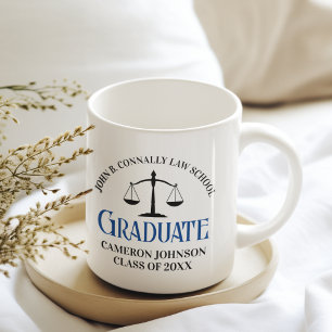 Anpassningsbar Blue Law School Studenten Gift Kaffemugg