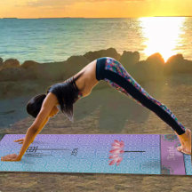 Anpassningsbar Blue Lila Mandala Mönster Lotus Zen