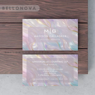 Anpassningsbar Blue Rosa Guld Glitter Professionel Visitkort