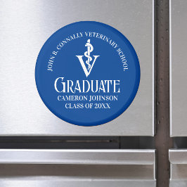 Anpassningsbar Blue Veterinary School Studenten Magnet