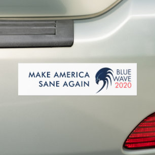 Anpassningsbar Blue Wave 2020 Demokratisk presiden Bildekal
