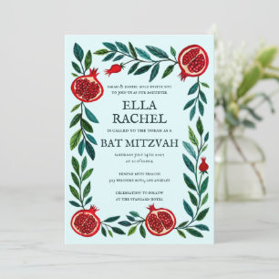 Anpassningsbar B'nai Fladdermus Pub Mitzvah QR-kod Inbjudningar