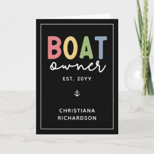 Anpassningsbar Boat Owner har etablerat ny Boat Ow Kort