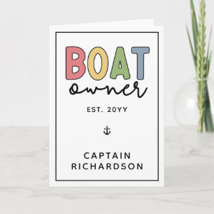 Anpassningsbar Boat Owner har etablerat nya Boat O Kort