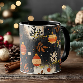 Anpassningsbar Boho Chic jul Mugg - Personlig Namn