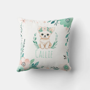 Anpassningsbar Boho Puppy Chihuahua Pillow Pastel Kudde