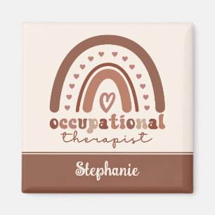 Anpassningsbar Boho Rainbow OT Occupational Therap Magnet