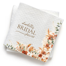 Anpassningsbar Boho Terracotta och Tequila Möhippa Pappersservett