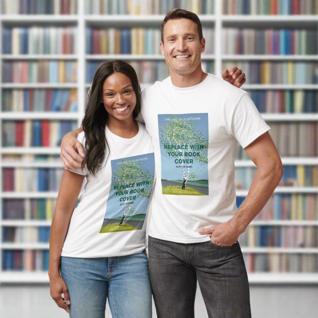 Anpassningsbar Bok Cover l Promotion Bok Launch Wr T Shirt (Skapare uppladdad)
