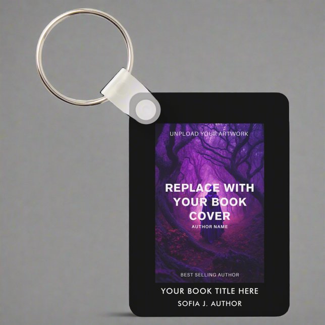 Anpassningsbar Bok Cover Launch Author Promotional Nyckelring (Skapare uppladdad)
