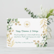 Anpassningsbar Bolagets julhälsningskort 2025