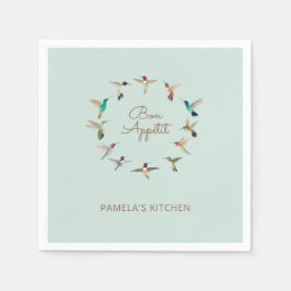 Anpassningsbar Bon Appétit California Hummingbird Pappersservett