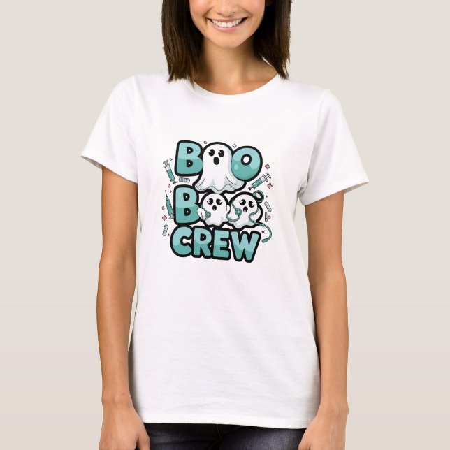 Anpassningsbar Boo-Boo Crew Nurse Personlig T Shirt (Framsida)