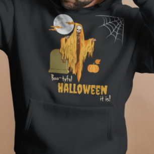 Anpassningsbar Booty Pun Vuxen humor Halloween Fli Hoodie