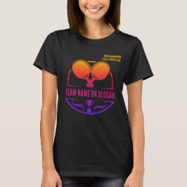 Anpassningsbar Bord Tennis Team Namn Klubb League T Shirt
