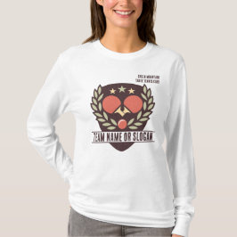 Anpassningsbar Bord Tennis Team Namn Klubb League T Shirt