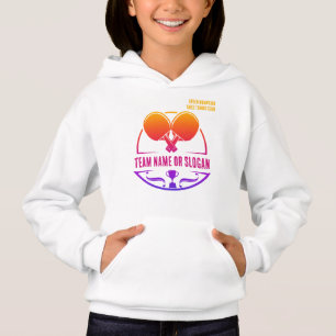 Anpassningsbar Bord Tennis Team Namn Klubb League T Shirt