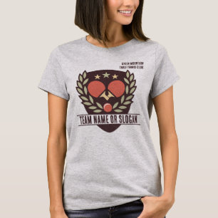 Anpassningsbar Bord Tennis Team Namn Klubb League T Shirt