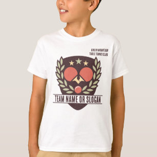 Anpassningsbar Bord Tennis Team Namn Klubb League T Shirt