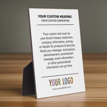 Anpassningsbar Bord Top Sign Easel for Business me
