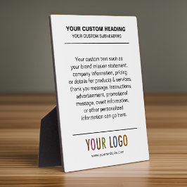 Anpassningsbar Bord Top Sign Easel for Business me