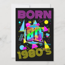 Anpassningsbar Born 1980's Retro 80's Class Reunio