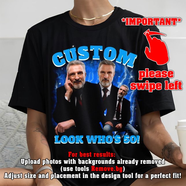 anpassningsbar Botleg 50:e födelsedagen, se vem so T Shirt (Skapare uppladdad)