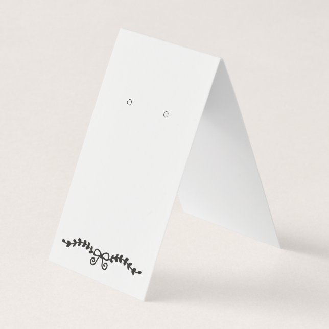 Anpassningsbar Bow Löv självständiga Visning-kort Visitkort (Framsida)