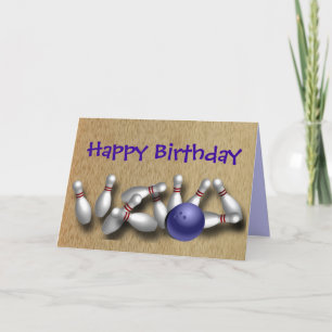 Anpassningsbar Bowling Greeting Card Postcards Kort