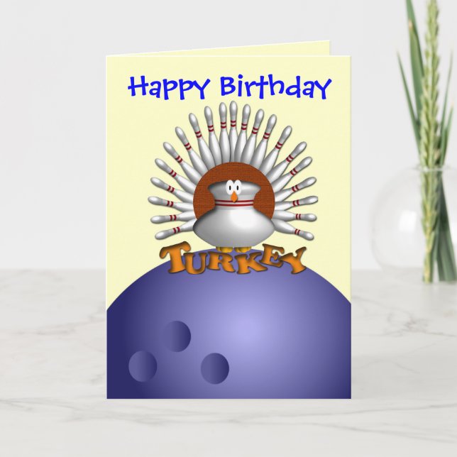 Anpassningsbar Bowling Greeting Card Postcards Kort (Framsida)