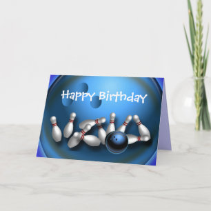 Anpassningsbar Bowling Greeting Card Postcards Kort