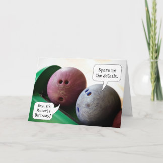 Anpassningsbar Bowling League Bowlareare födelseda Kort