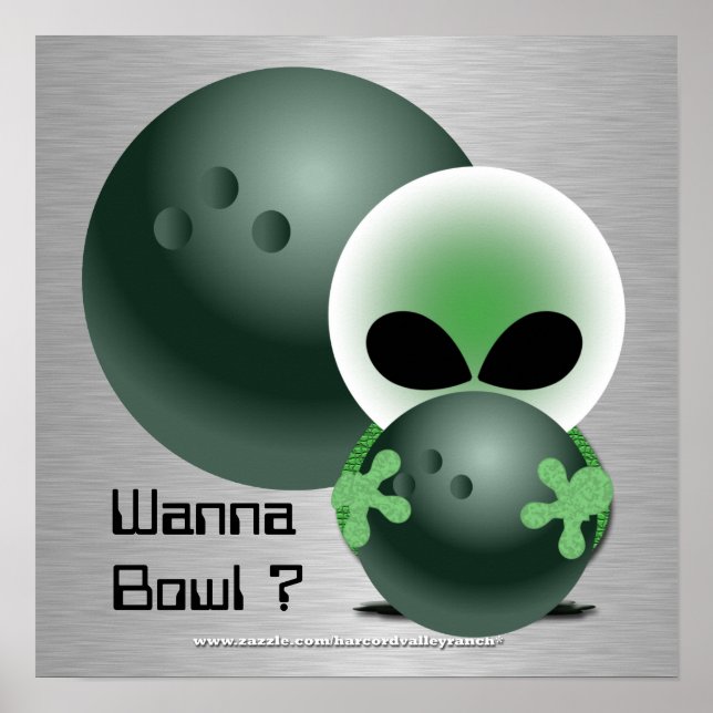 Anpassningsbar Bowling Poster gåvor (Framsidan)