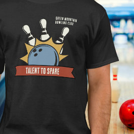 Anpassningsbar Bowling School Klubb League Namn T Shirt