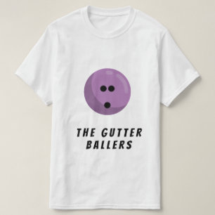 Anpassningsbar Bowling Team Namn Lavender Bowlin T Shirt
