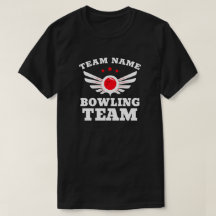 Anpassningsbar Bowling Team Namn T-Shirt