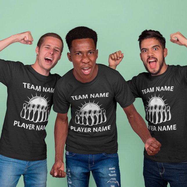 Anpassningsbar Bowling Team T Shirt (Skapare uppladdad)