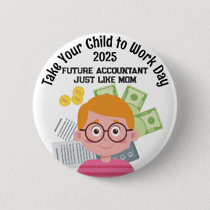Anpassningsbar Boy Accountant Ta ditt barn till ar Knapp