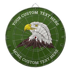 Anpassningsbar-bräda med amerikansk örnfågel logot darttavla