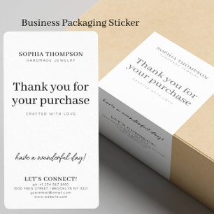 Anpassningsbar Brand Company Namn minimal Jewelry  Fraktsedel