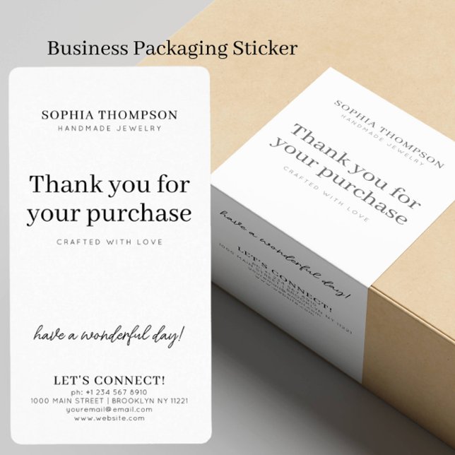 Anpassningsbar Brand Company Namn minimal Jewelry  Fraktsedel (Skapare uppladdad)