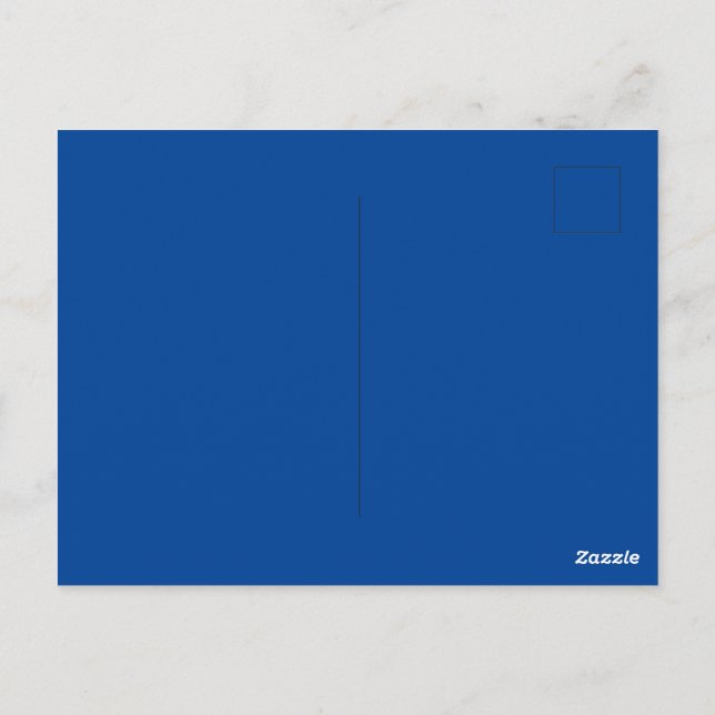 Anpassningsbar Brand Deep Blue Bild-Perfekt Standa Vykort (Baksida)