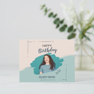 Anpassningsbar Branded Aesthetic Grattis på födels Julkort