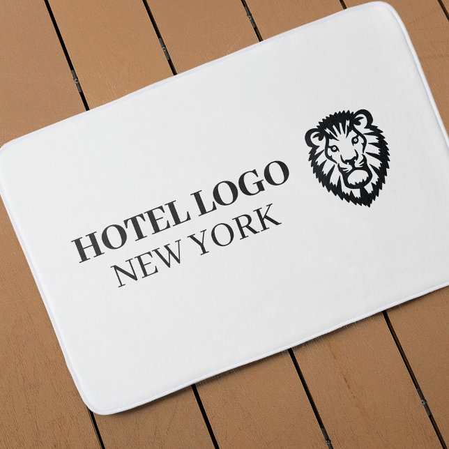 Anpassningsbar Branded Amenties Hotel Logotyp Badrumsmatta (Custom Branded Amenities Hotel Logo Bath Mat
)