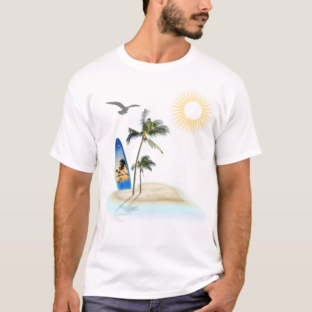 Anpassningsbar Branded Baby ombord Beach T-Shirt (Framsida)