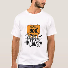Anpassningsbar Branded Black and White Spooky Hall T Shirt