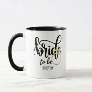 Anpassningsbar Branded Bride to be Bachelorette Mö Mugg