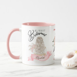 Anpassningsbar Branded Bridesmaid Frieri Brudens s Mugg
