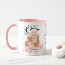 Anpassningsbar Branded Bridesmaid Frieri Brudens s Mugg