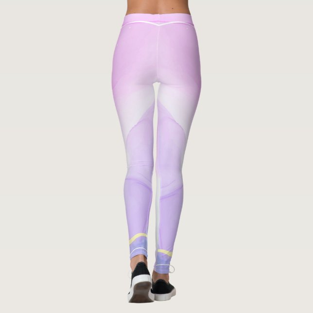 Anpassningsbar Branded Brown Scottish Tartan Play  Leggings (Baksida)